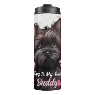 My Affenpinscher Dog Is My Valentine Personalized Thermal Tumbler