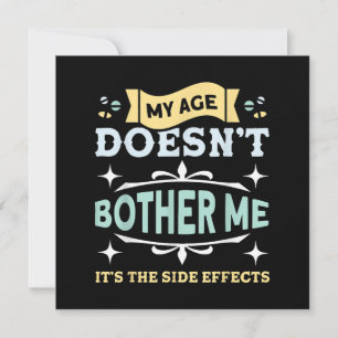 My Age Doesn't Bother Me Old People Sarcastic Thank You Card
