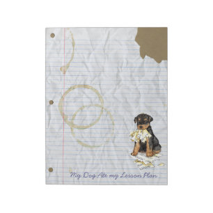 My Airedale Ate My Lesson Plan Notepad