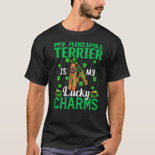 My Airedale Terrier Is My Lucky Charms Dog St Patr T-Shirt