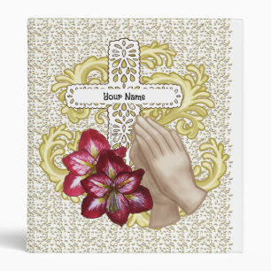 My Amaryllis Christian Cross Binder