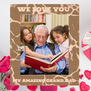 My Amazing Grand Dad Message Fathers Day Gift  Etched Frames