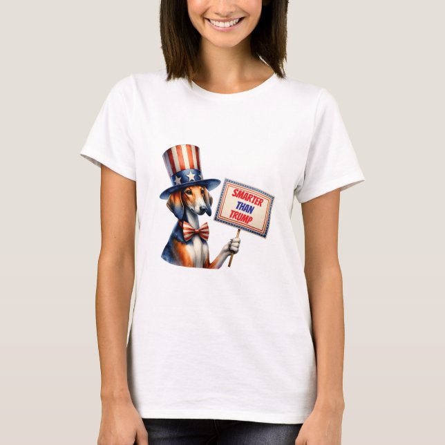 My American Foxhound Is Smarter Than Trump T-Shirt (Front)