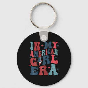 My American Girl Era Retro 4th Of July Fourth Groo Keychain