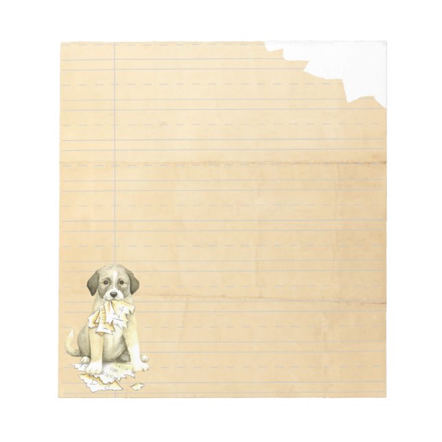 My Anatolian Ate my Homework Notepad (Front)