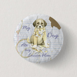My Anatolian Ate My Lesson Plan 1 Inch Round Button
