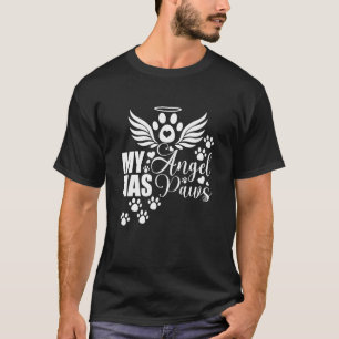 My Angel has Paws Rainbow Bridge Cat Lover T-Shirt