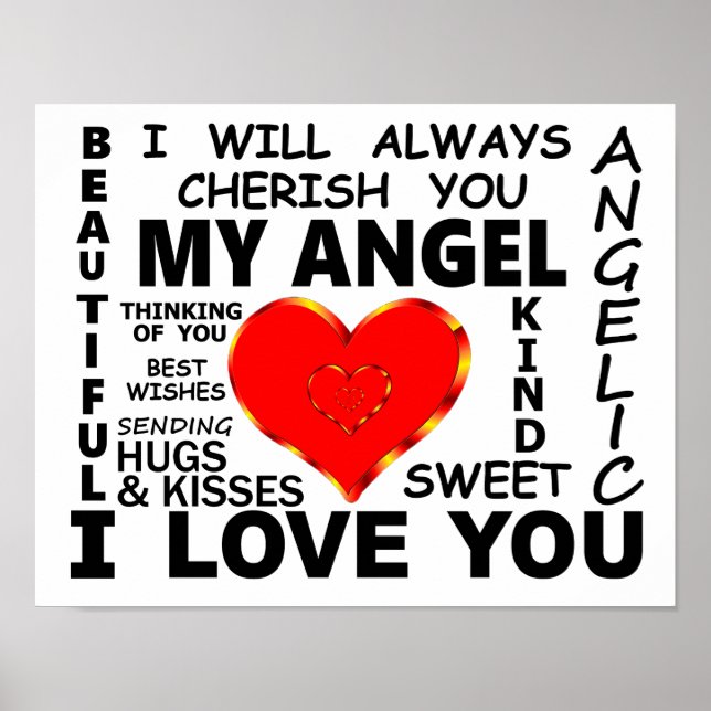 My Angel I Love You Poster (Front)