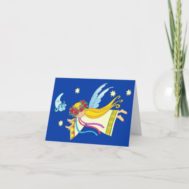 My Angel is Watching Over You Holiday Card (Front)