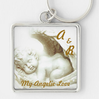 My Angelic Love Monogram Key Chain-Customize Keychain