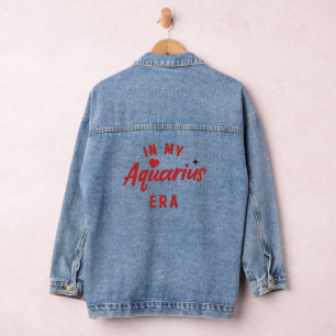 my Aquarius era sweatshirt ,Aquarius birthday gift Denim Jacket