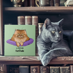 My Attitude has Catitude Tile