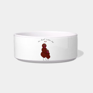 My Aunt Loves Me Cute Ant Pun Cartoon Bowl