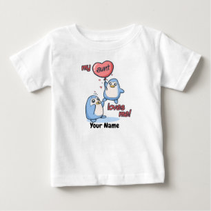 My Aunt Loves Me Penguins Baby T-Shirt