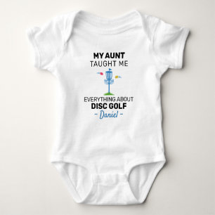 My Aunt Taught Me Everything About Disc Golf Baby Bodysuit
