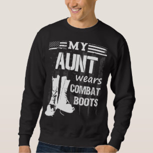 My Aunt Wears Combat Boots Military Veteran Tee