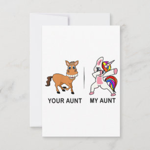 My Aunt Your Aunt Gifts For Auntie  RSVP Card