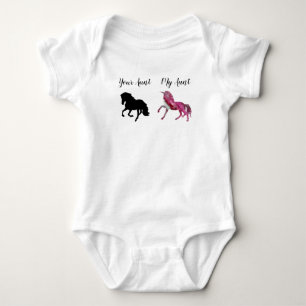 My Aunt Your Unicorn Horse  Bodysuit Jumpsuit Baby