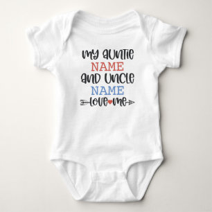 My Auntie and Uncle Love Me Baby Bodysuit