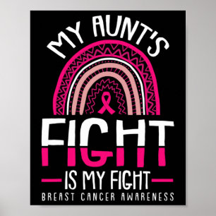 My Aunts Fight Is My Fight Breast Cancer Awareness Poster