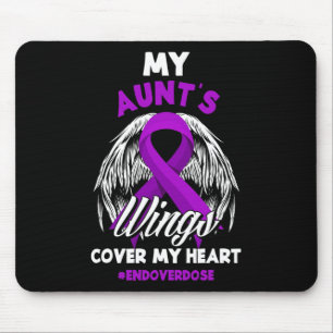 My Aunt's Wings Cover My Heart End Overdose Mouse Pad