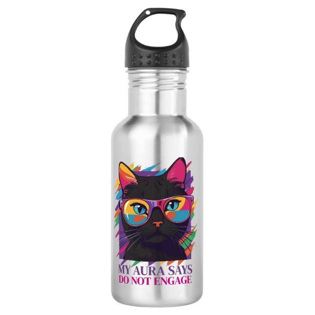 MY AURA SAYS 532 ML WATER BOTTLE (Front)