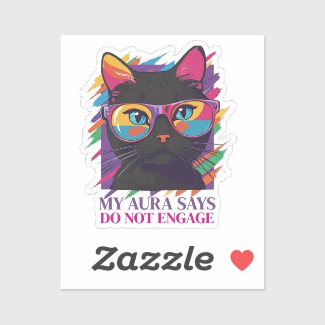 My Aura Says Sticker (Feuille)