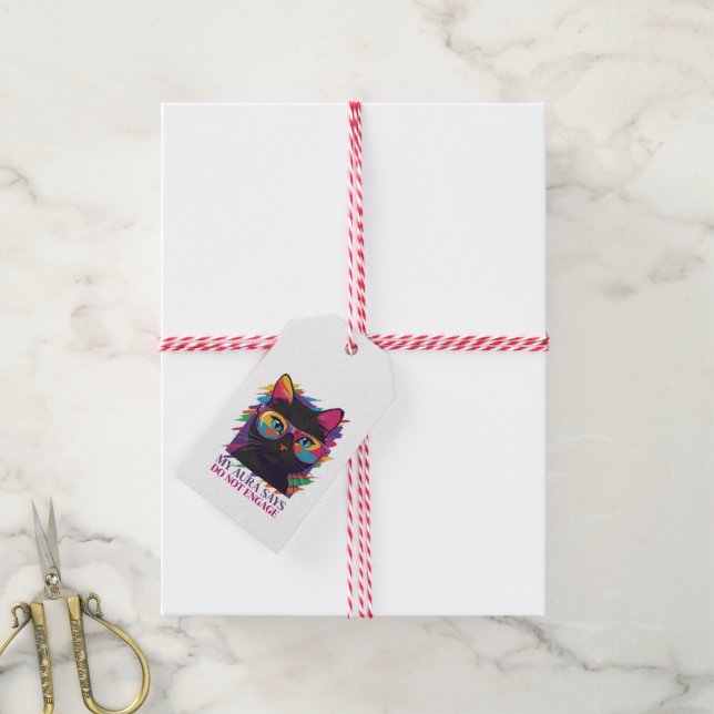 My Aura Says Sticker Gift Tags (With Twine)