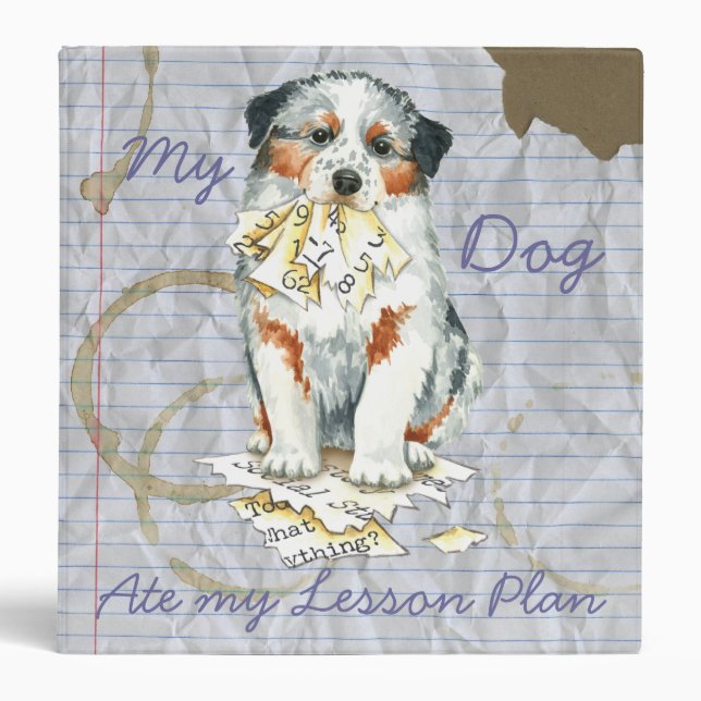 My Aussie Ate My Lesson Plan Binder (Front)
