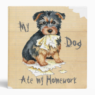 My Australian Terrier Ate My Homework Binder