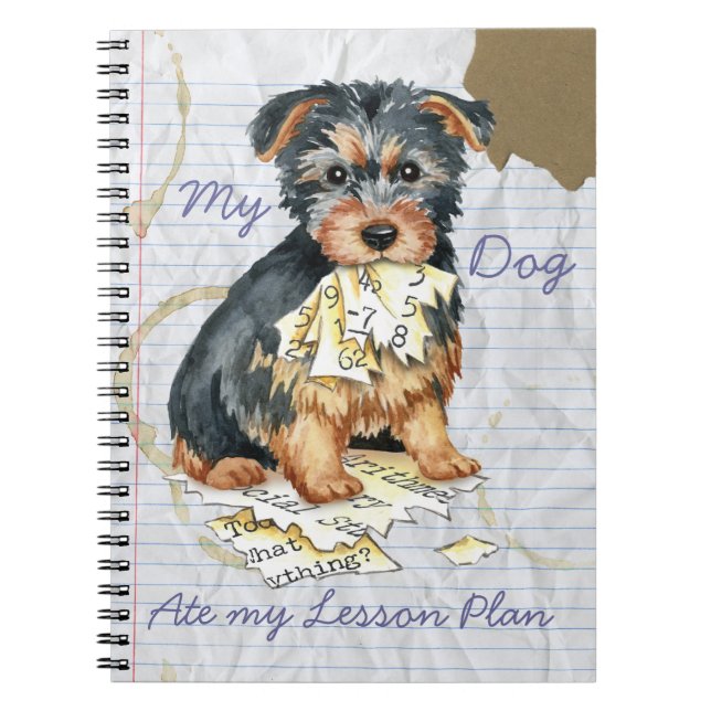 My Australian Terrier Ate My Lesson Plan Notebook (Front)