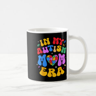 My Autism Mom Autism Awareness Groovy Retro Vintag Coffee Mug