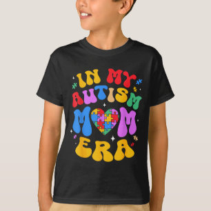 My Autism Mom Autism Awareness Groovy Retro Vintag T-Shirt