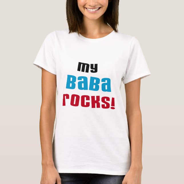 My Baba Rocks T-shirts and Gifts (Front)