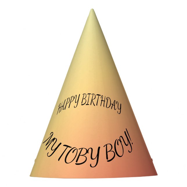 My Baby Dog's Birthday  Party Hat (Front)