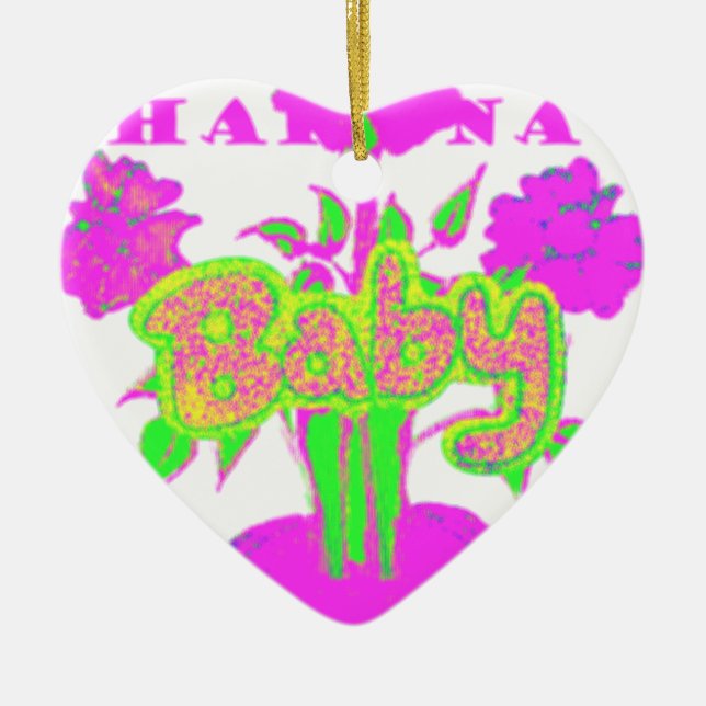 My Baby Hakuna Matata Ceramic Ornament (Front)
