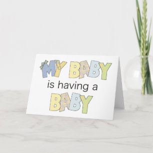 My Baby is Having A Baby Announcement