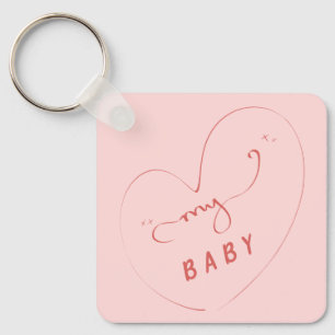 My Baby Keychain Cute Keychain for Couple