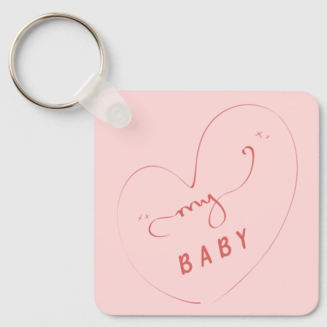 My Baby Keychain | Cute Keychain for Couple (Front)