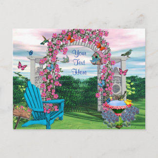 My Backyard Garden Postcard