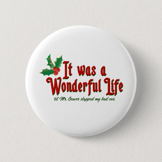 My Bad Ear 2 Inch Round Button (Front)