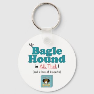My Bagle Hound is All That! Keychain