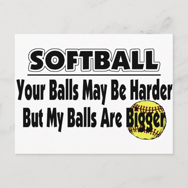 My Balls Are Bigger Postcard (Front)
