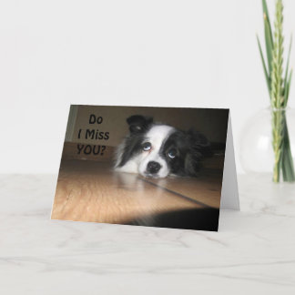 "MY BARK IS BROKE" I MISS U SO MUCH! CARD