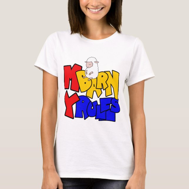 My Barn My Rules Lamb T-Shirt (Front)