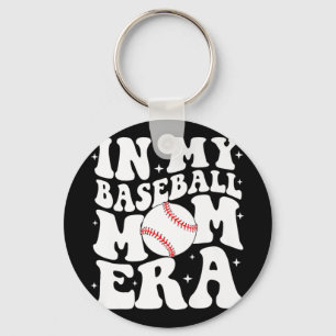 My Baseball Mom Era Baseball Mama Game Day Mothers Keychain