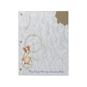 My Basenji Ate My Lesson Plan Notepad