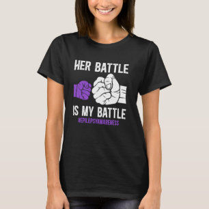 My Battle Epilepsy Dad Of An Epilepsy Warrior Dad T-Shirt