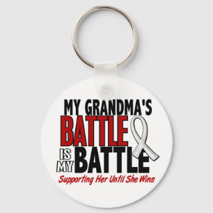 My Battle Too 1 Grandma BONE / LUNG CANCER Keychain