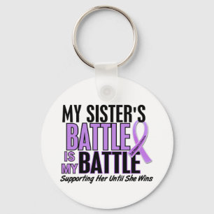 My Battle Too 1 Sister Hodgkin’s Lymphoma Keychain